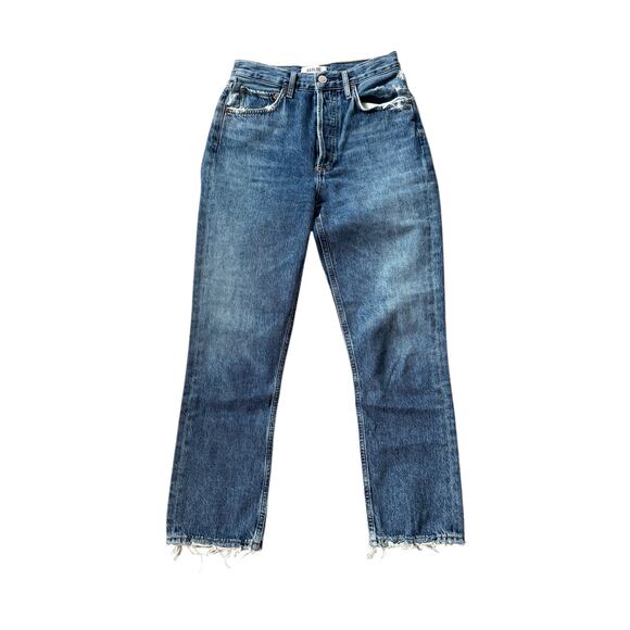 AGOLDE Riley High Rise Straight Crop Jean Frequency - Picture 2 of 10